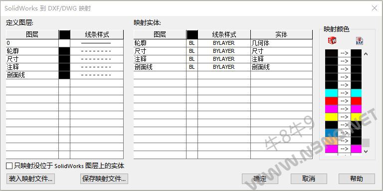 映射设置