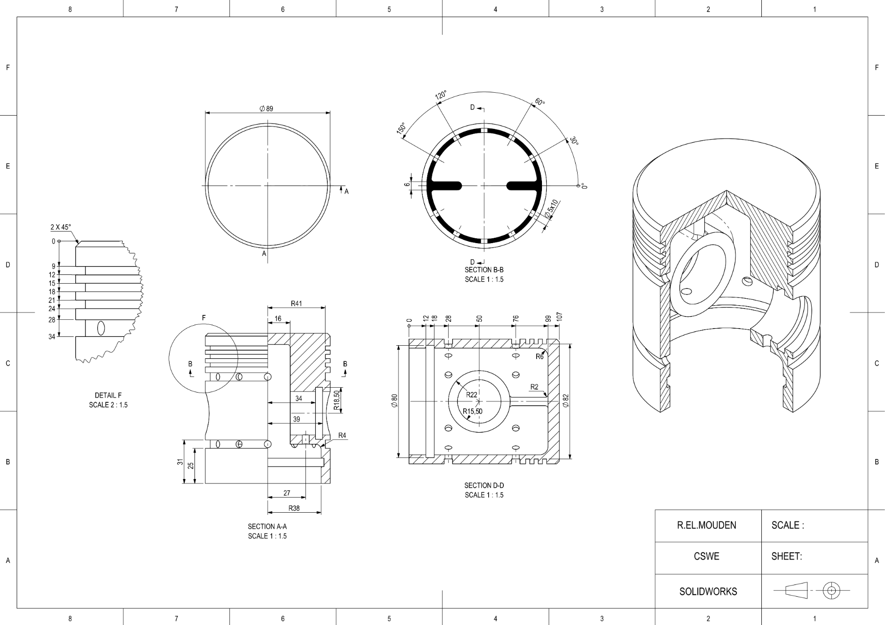  CSWE Solidworks认证练习题016