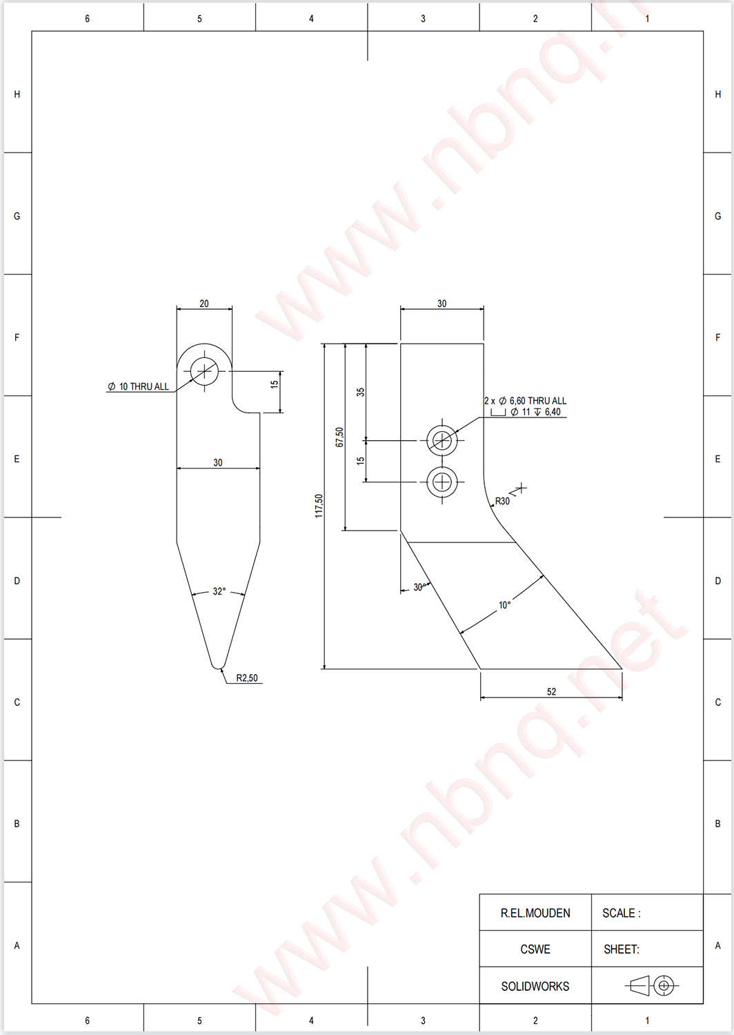 CSWE Solidworks认证练习题011