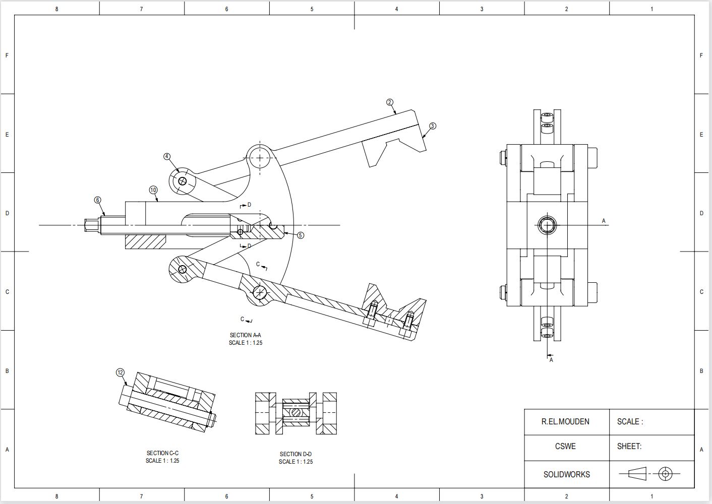 Solidworks装配练习题 CSWE21