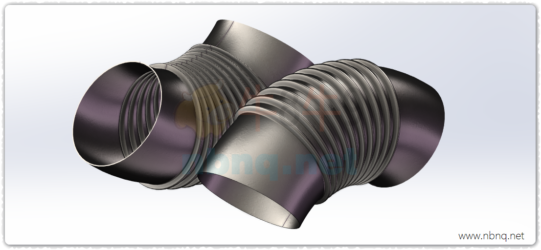 用Solidworks旋转特征画一个波纹管